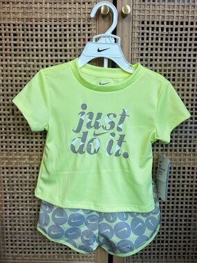 Nike Dri-Fit Athletic Just Do It Shorts and T-Shirt Set